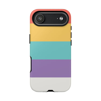 Pastel Rainbow Stripe Pattern Phone Case - Phone Case - iPhone 17 Air / Glossy