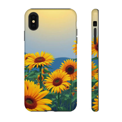 iPhone XS MAX / Glossy Phone Case - Sunflowers Design Phone Case