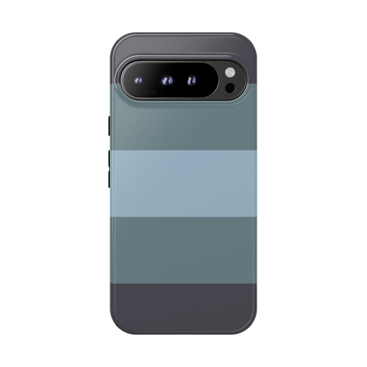 Shades of Blue Horizontal Stripe Pattern Phone Case - Blue Phone Case - Google Pixel 9 Pro XL / Glossy