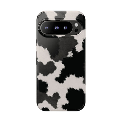 Modern Monochrome Cow Print Phone Case