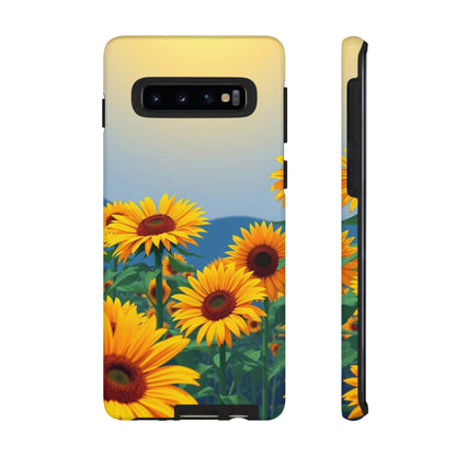 Samsung Galaxy S10 / Glossy Phone Case - Sunflowers Design Phone Case