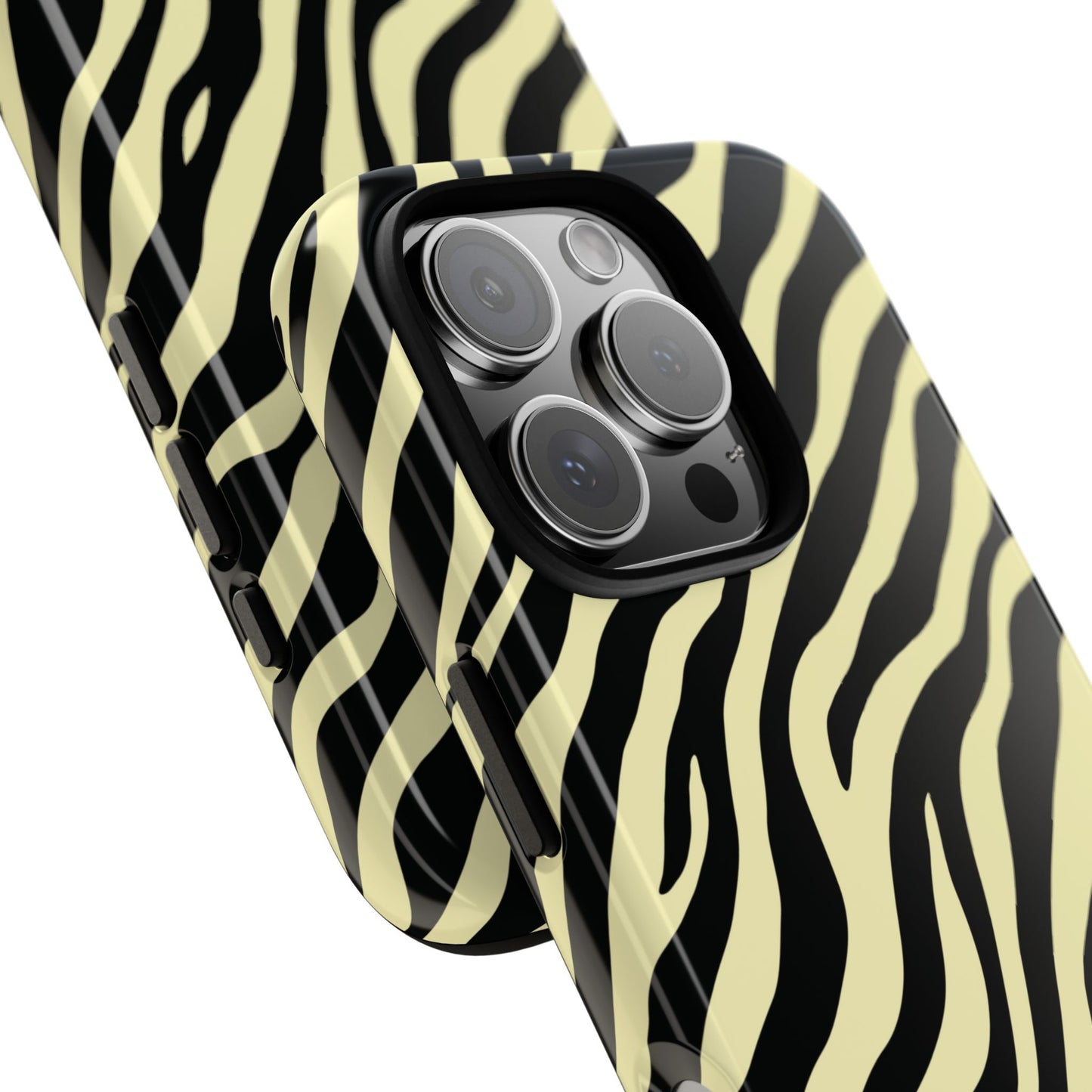Stylish Neutral Zebra Print Phone Case