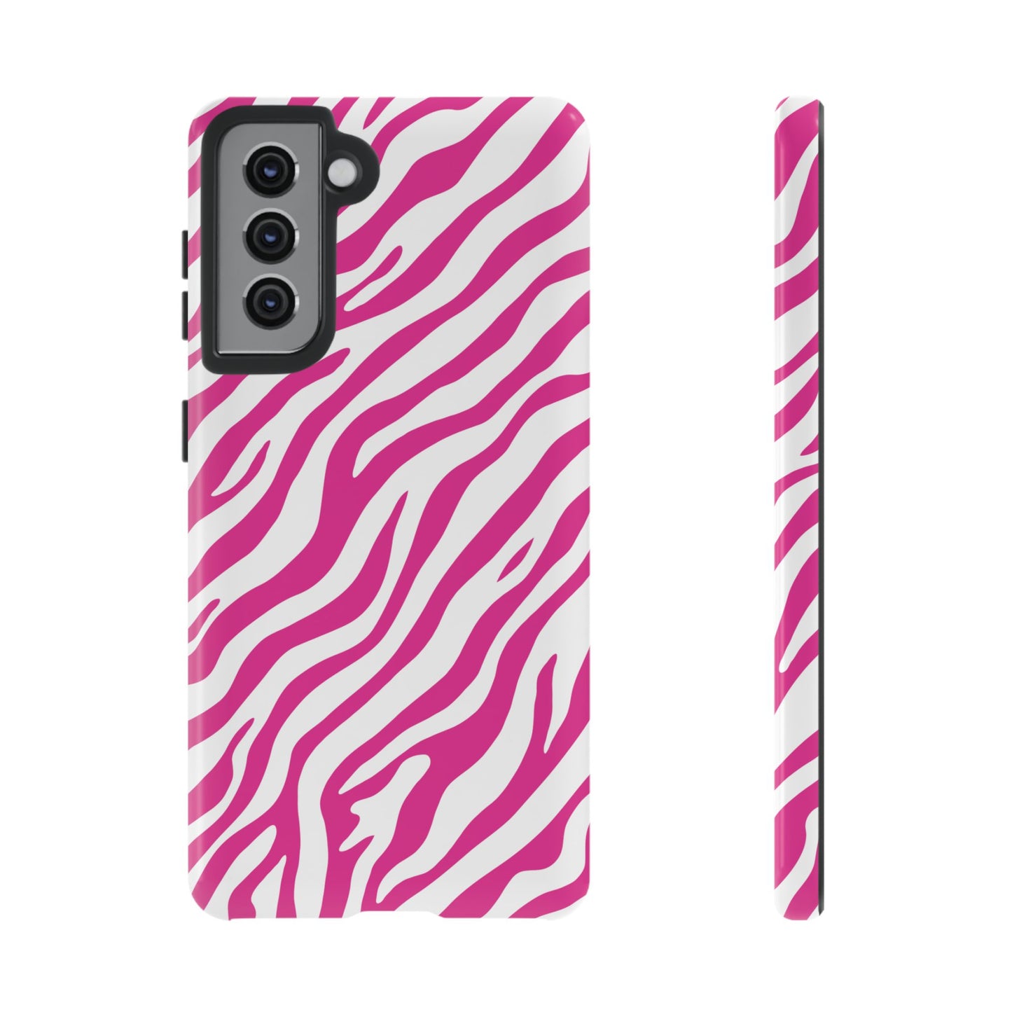 Stylish Hot Pink Zebra Print Phone Case
