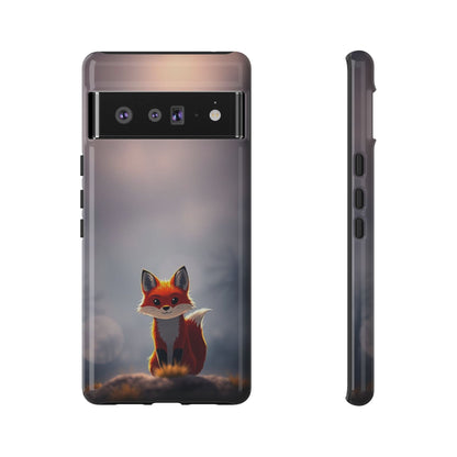 Google Pixel 6 Pro / Glossy Phone Case - Cute Gothic Fox Design Phone Case
