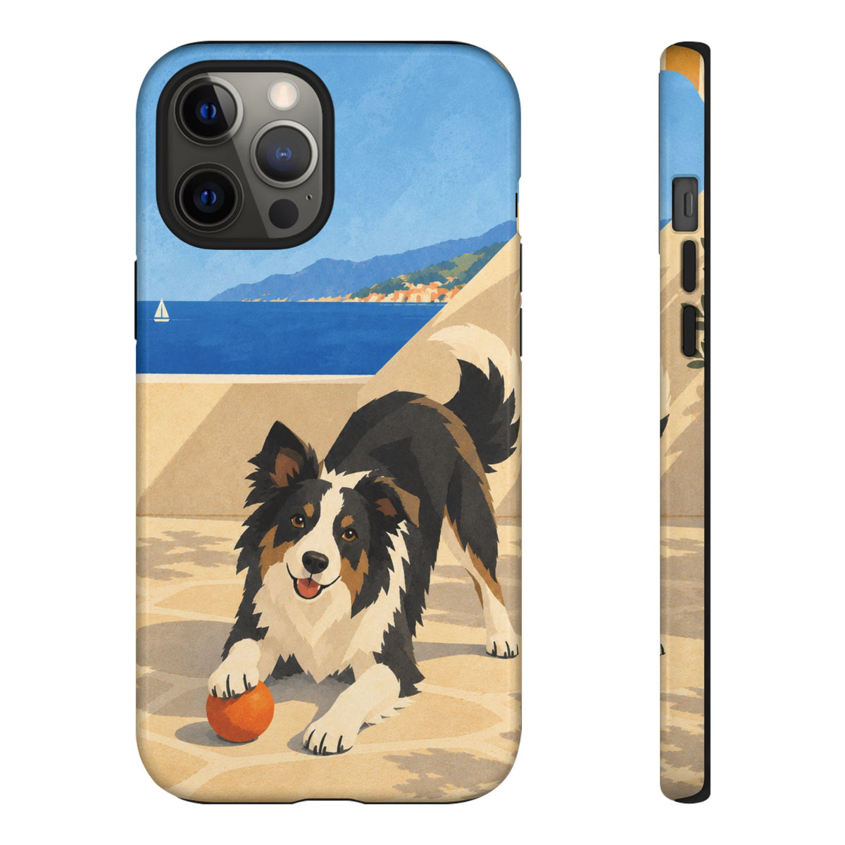 Border Collie One More Throw Phone Case - Multicolor Phone Case - iPhone 12 Pro Max / Glossy