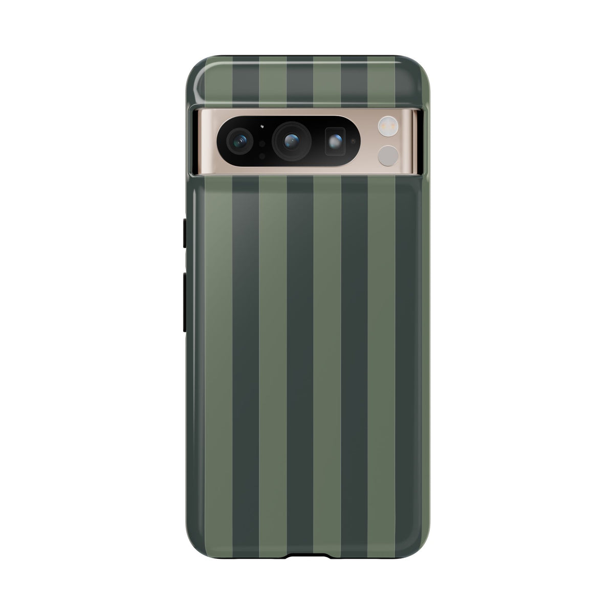 Dark Green Stripe Pattern Phone Case - Green Phone Case - Google Pixel 8 Pro / Glossy