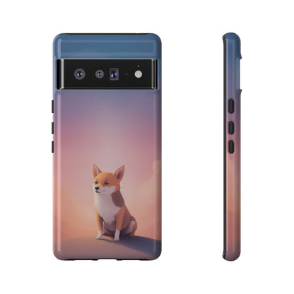 Google Pixel 6 Pro / Glossy Phone Case - Cute Dog & Cloud Design ’Good Doggo’ Phone Case