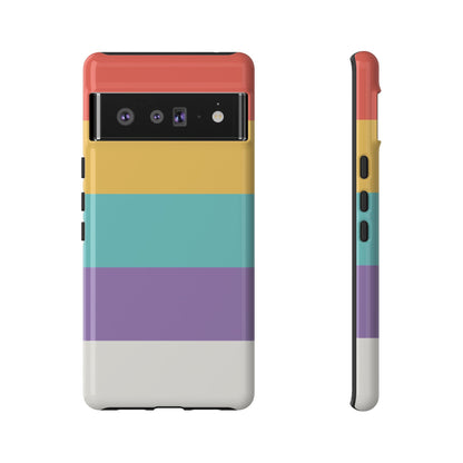 Pastel Rainbow Stripe Pattern Phone Case - Phone Case - Google Pixel 6 Pro / Glossy
