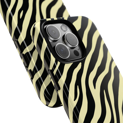 Stylish Neutral Zebra Print Phone Case