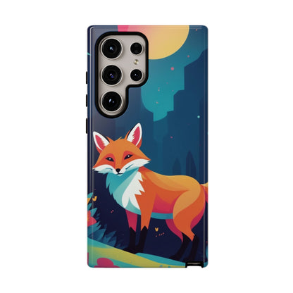 Samsung Galaxy S24 Ultra / Glossy Phone Case - Stylised Fox Design Phone Case