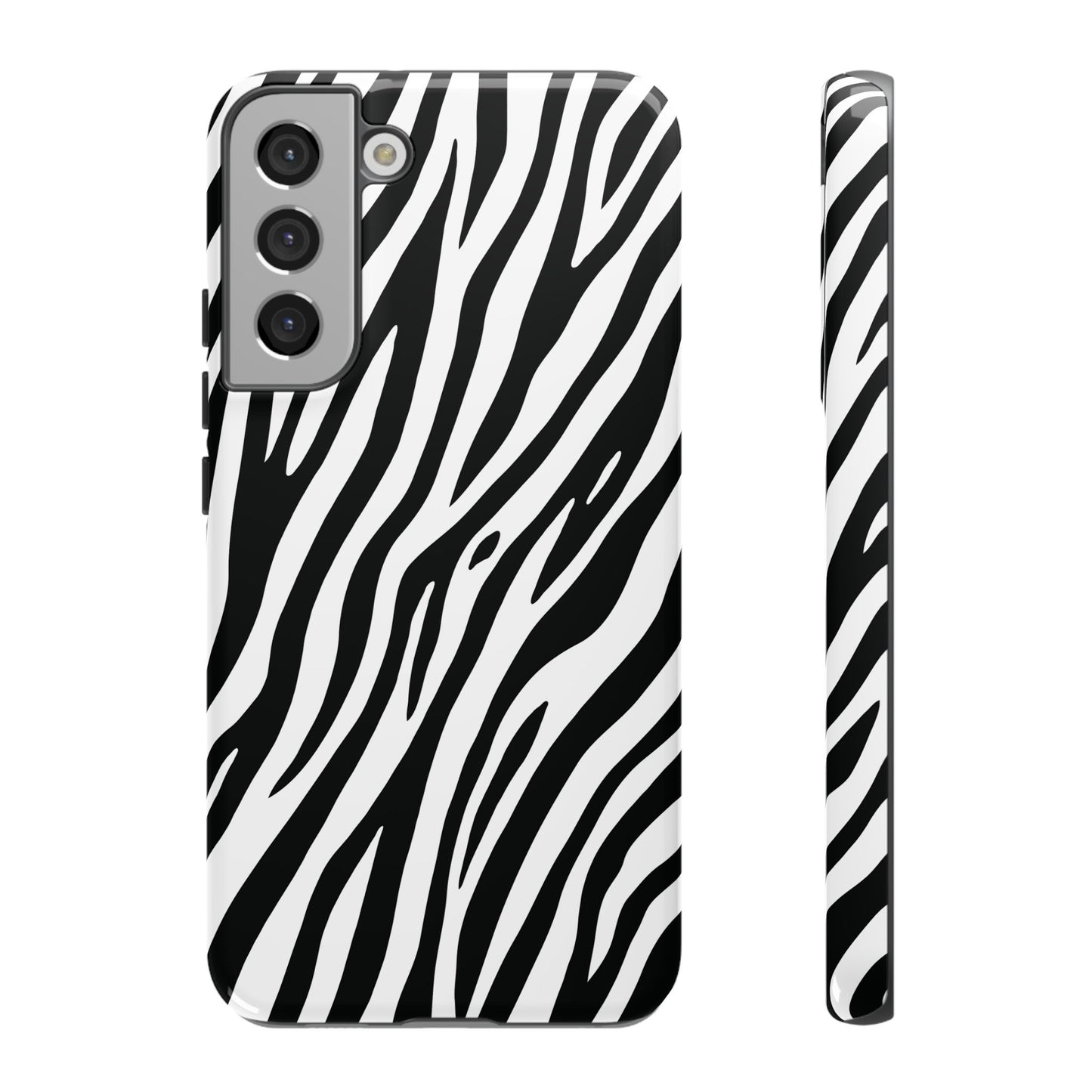Monochrome Tiger Print Phone Case