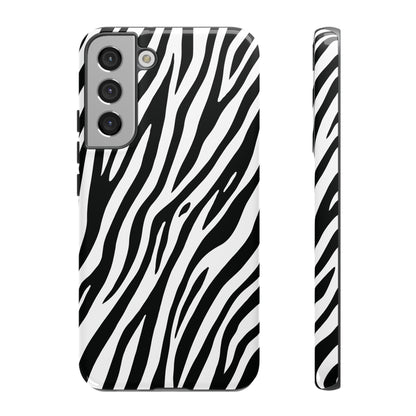 Monochrome Tiger Print Phone Case