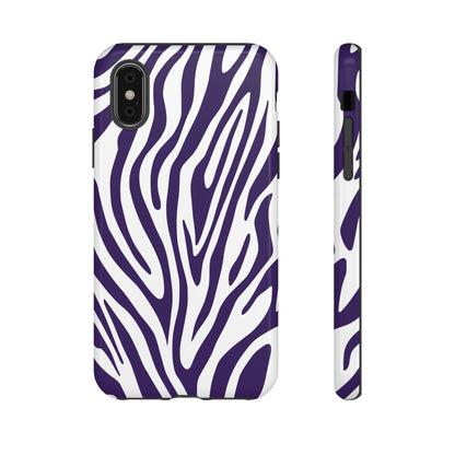 Graphic Purple Tiger Print Phone Case