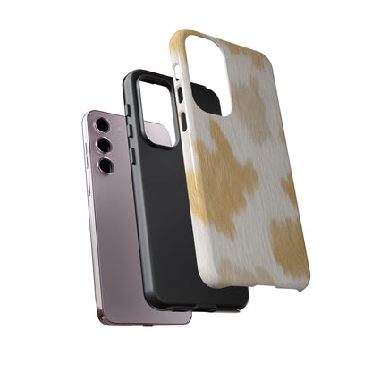Golden Honey Cow Print Phone Case