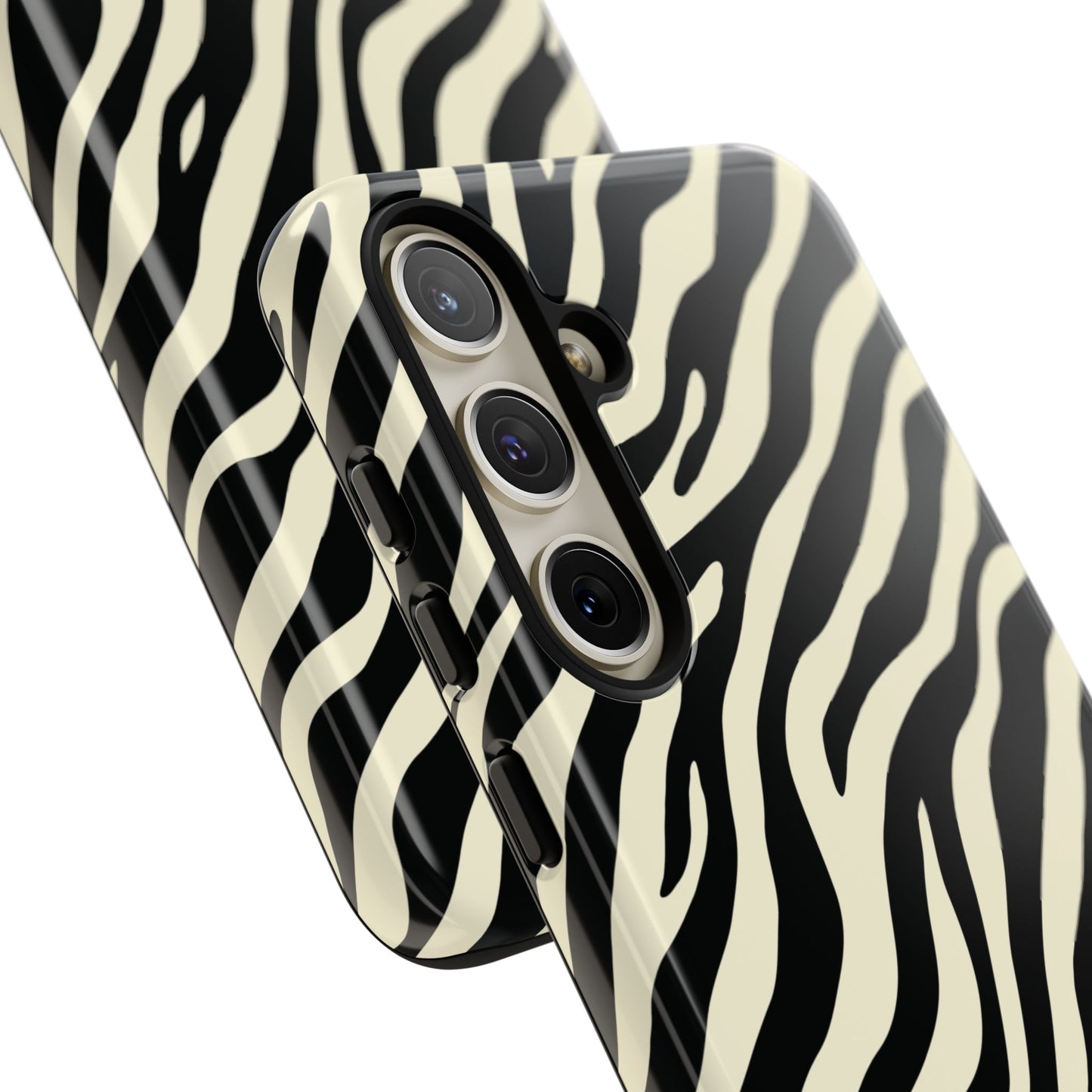 Chic Ivory Zebra Print Phone Case