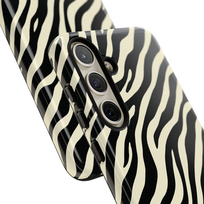 Chic Ivory Zebra Print Phone Case