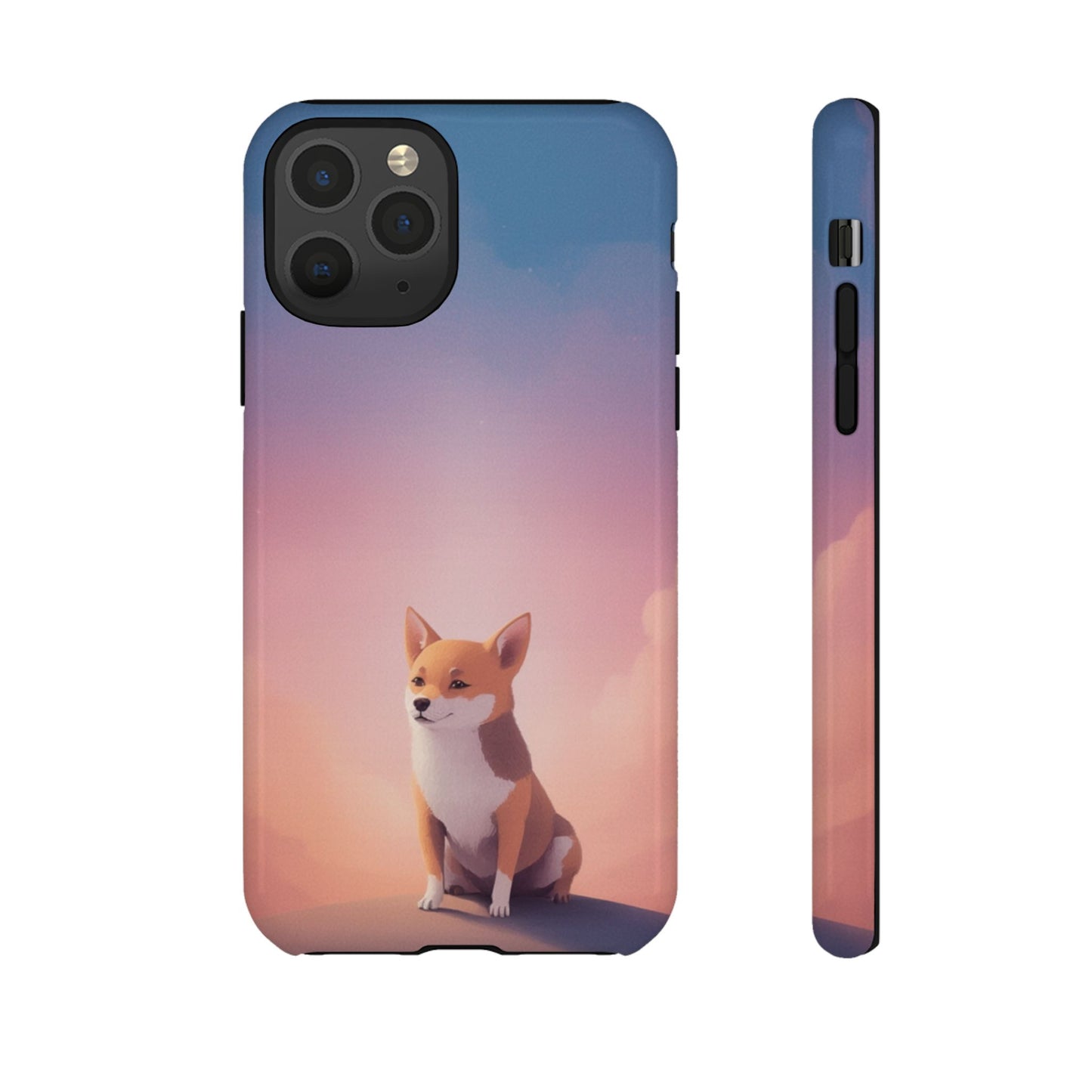 iPhone 11 Pro / Glossy Phone Case - Cute Dog & Cloud Design ’Good Doggo’ Phone Case