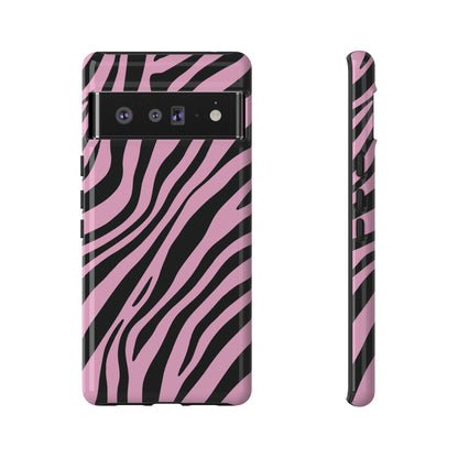 Modern Blush Zebra Print Phone Case