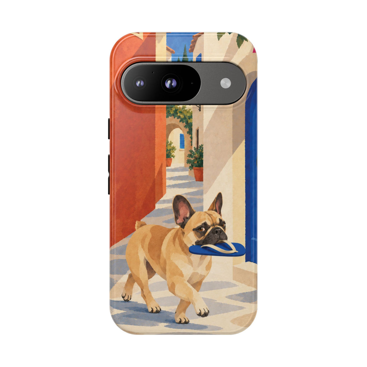 French Bulldog Quiet Lane Phone Case - Multicolor Phone Case - Google Pixel 9 / Glossy