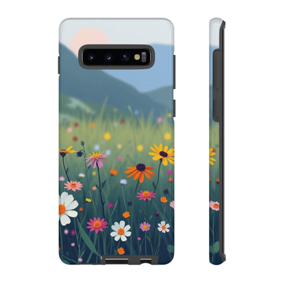 Samsung Galaxy S10 Plus / Glossy Phone Case - Vibrant Meadow Design Phone Case