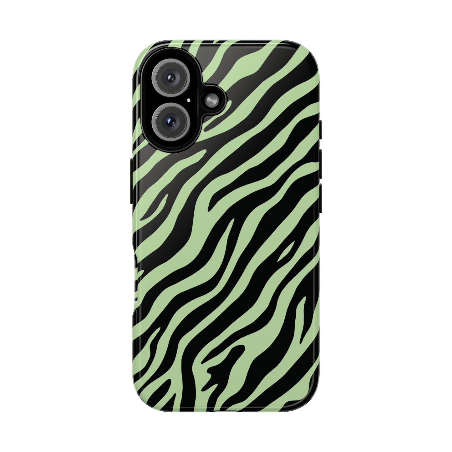 Stylish Mint Zebra Print Phone Case
