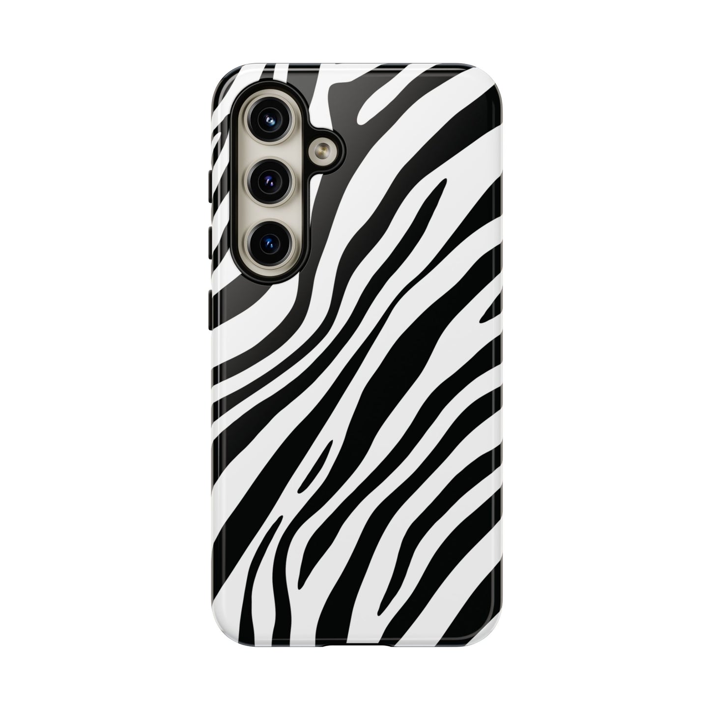 Modern Monochrome Zebra Print Phone Case