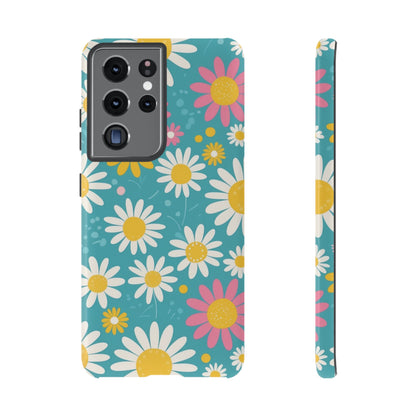 Samsung Galaxy S21 Ultra / Glossy Phone Case - Daisies Floral Pattern 5 Phone Case