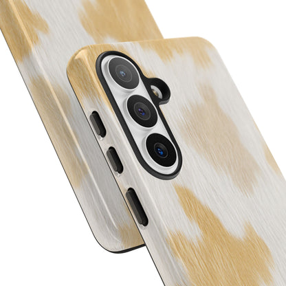 Golden Honey Cow Print Phone Case