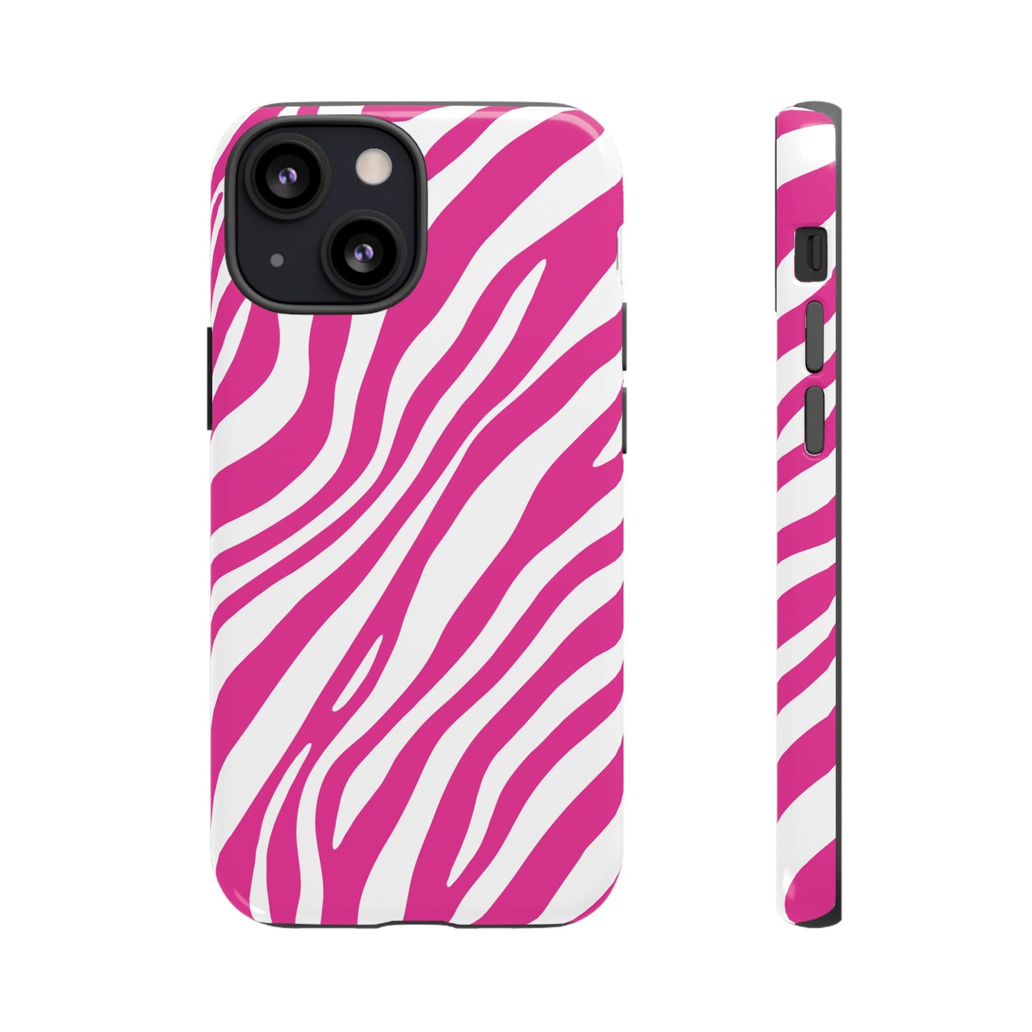 Modern Hot Pink Zebra Print Phone Case