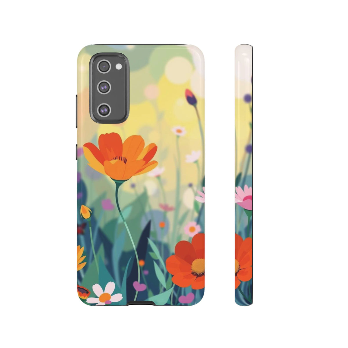 Pop Art Style Wildflower Design Phone Case - Multicolor Phone Case - Samsung Galaxy S20 FE / Glossy