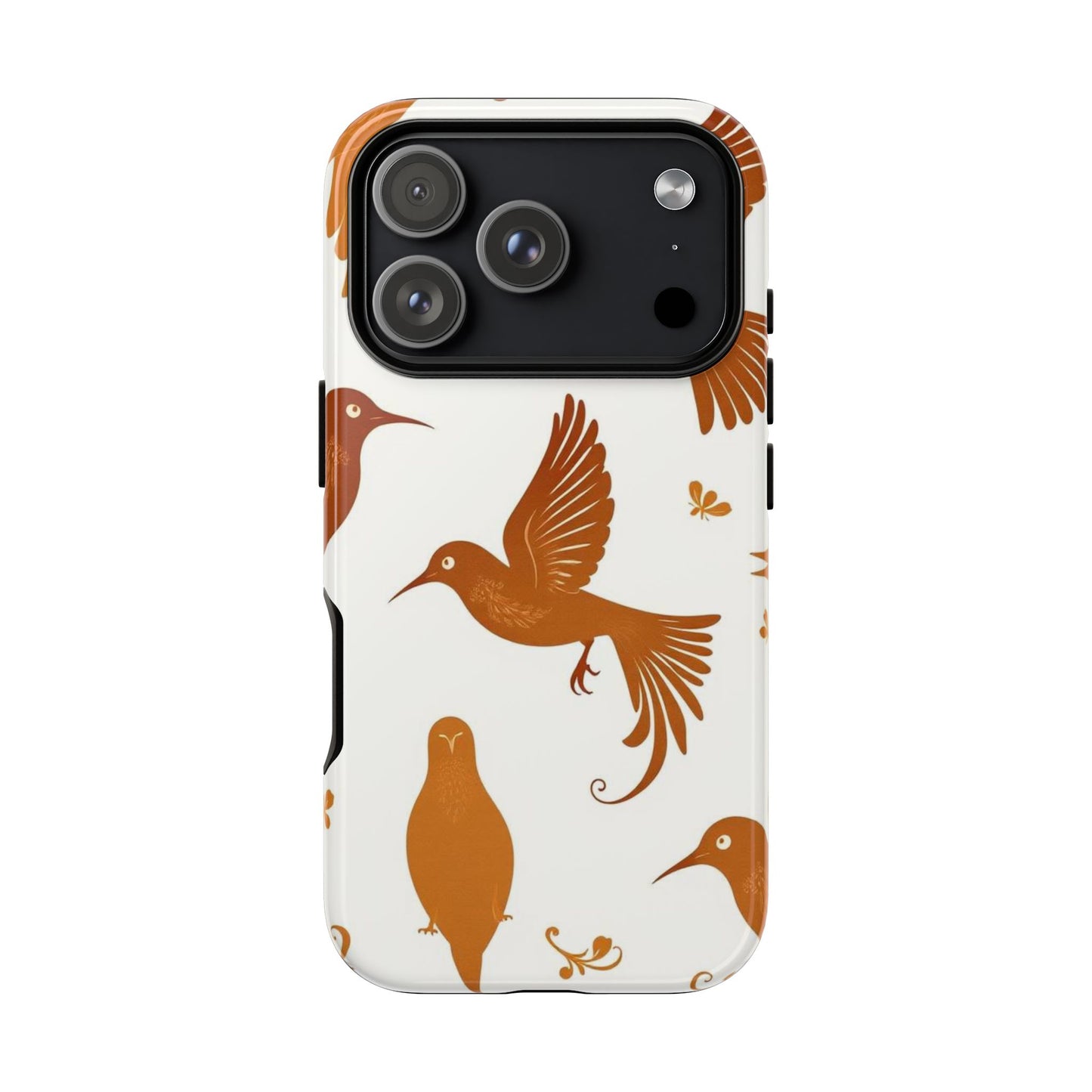 iPhone 17 Pro / Glossy Phone Case - Abstract Bird Pattern Phone Case