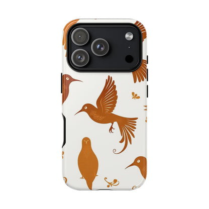 iPhone 17 Pro / Glossy Phone Case - Abstract Bird Pattern Phone Case