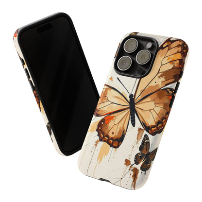 Acrylic Style Butterflies Design Phone Case - Multicolor Phone Case