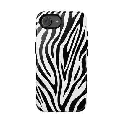 Classic Monochrome Tiger Print Phone Case - Black Phone Case - iPhone 17e / Glossy