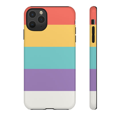 Pastel Rainbow Stripe Pattern Phone Case - Phone Case - iPhone 11 Pro Max / Glossy