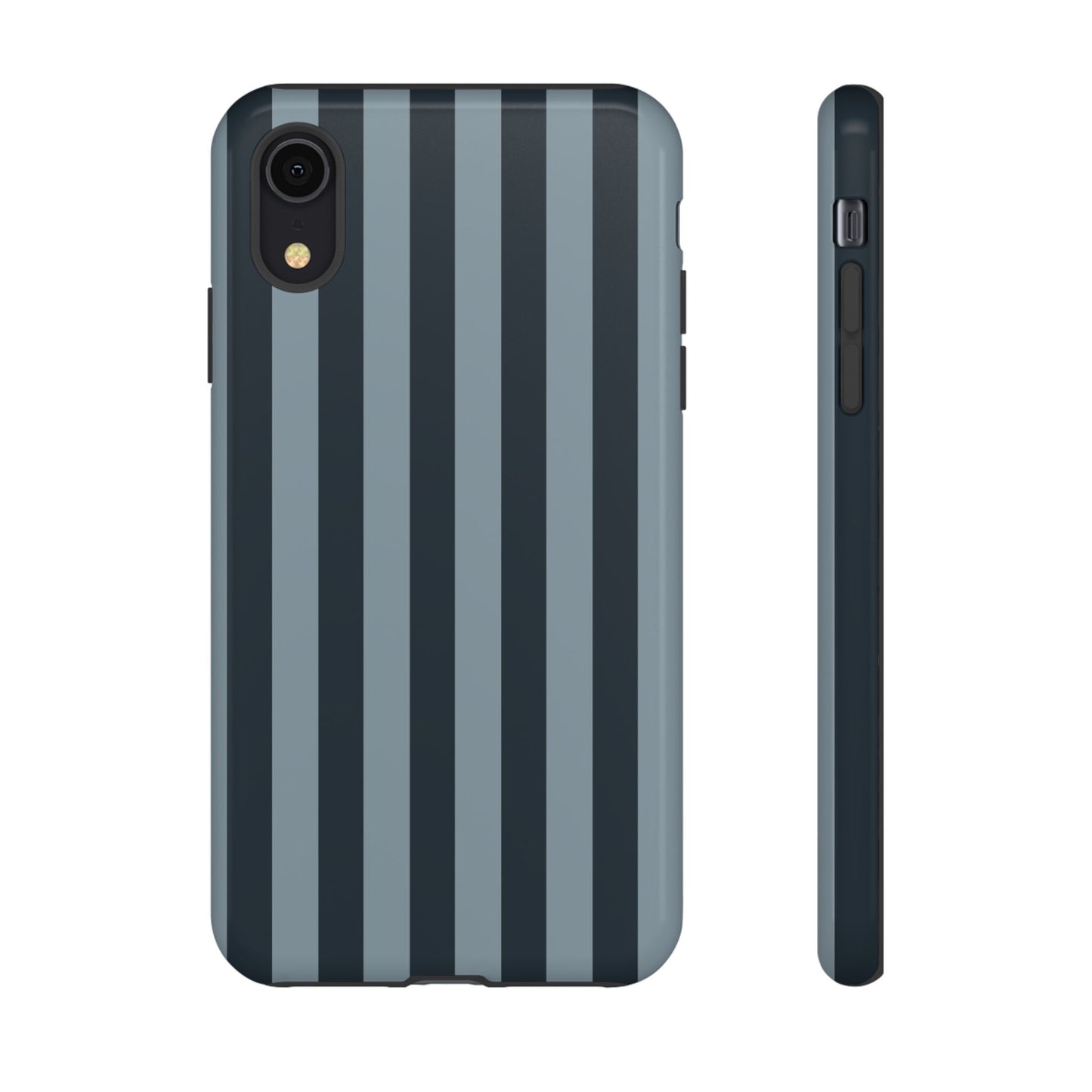 iPhone XR / Glossy Phone Case - ’Dark Blue Stripe Pattern’ Phone Case