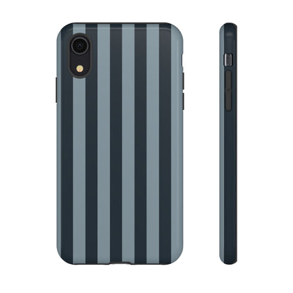 iPhone XR / Glossy Phone Case - ’Dark Blue Stripe Pattern’ Phone Case