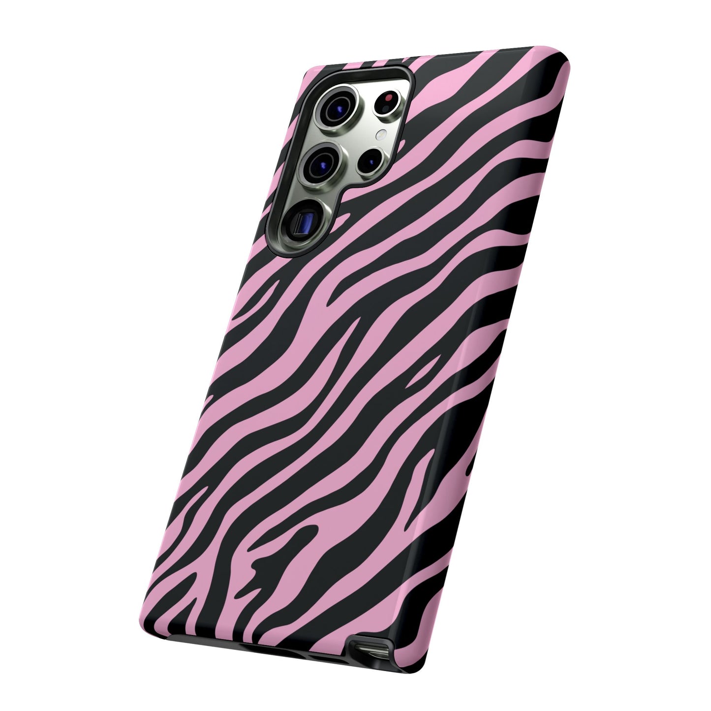Stylish Blush Zebra Print Phone Case