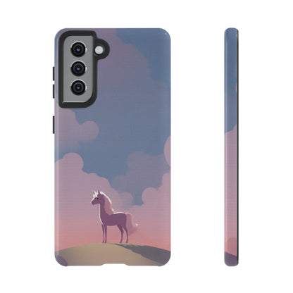 Samsung Galaxy S21 / Glossy Phone Case - Pony & Cloud Design Phone Case