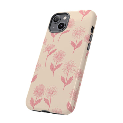 Pretty Pink Daisy Pattern Phone Case