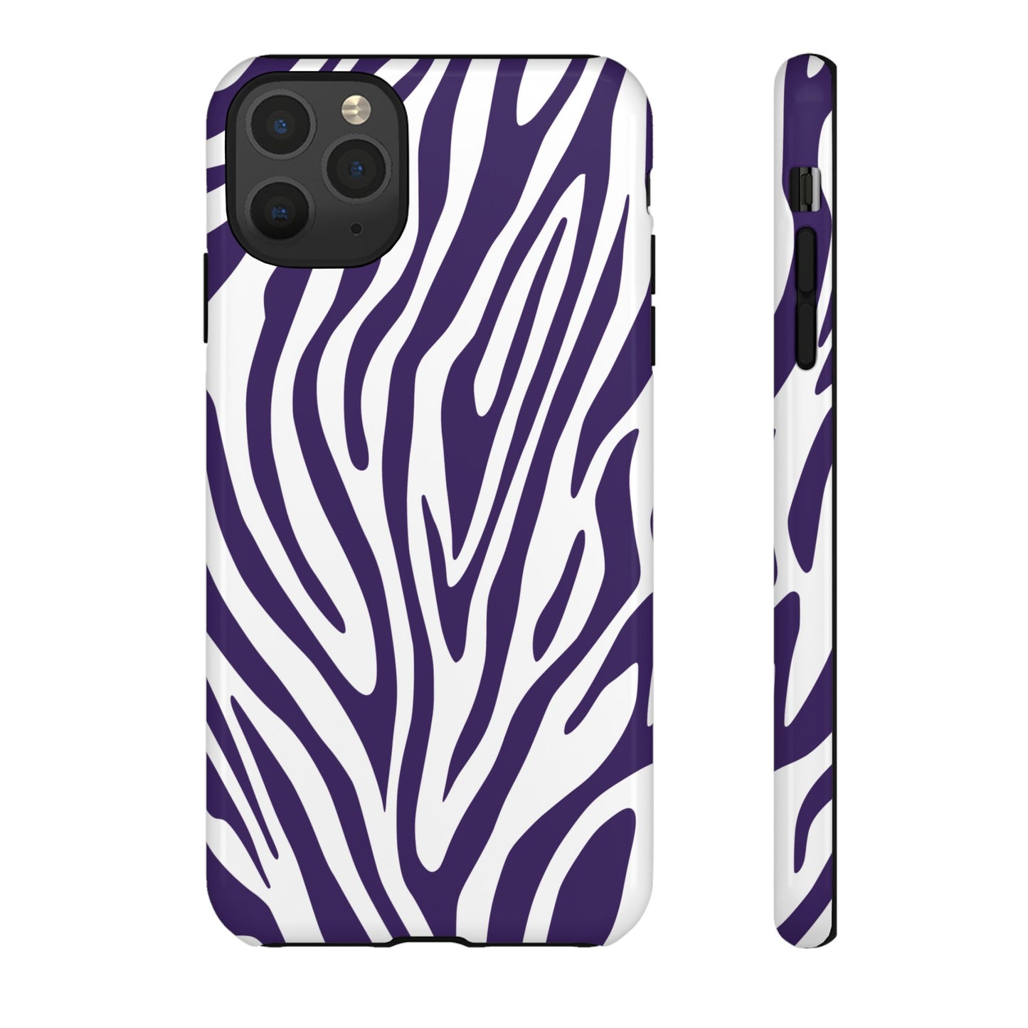 Graphic Purple Tiger Print Phone Case