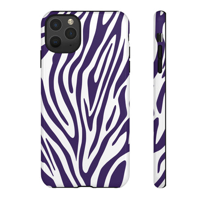 Graphic Purple Tiger Print Phone Case