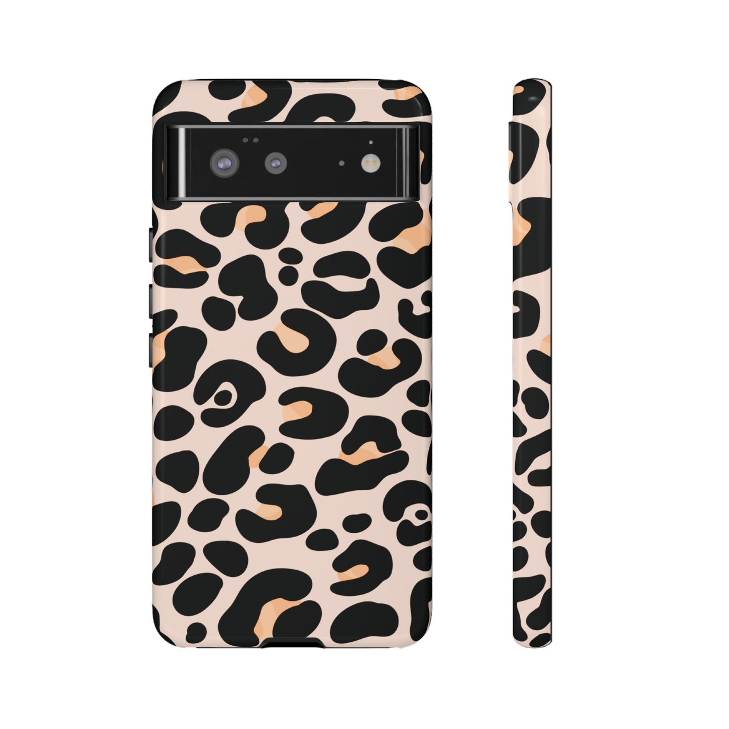 Elegant Peach Leopard Print Phone Case