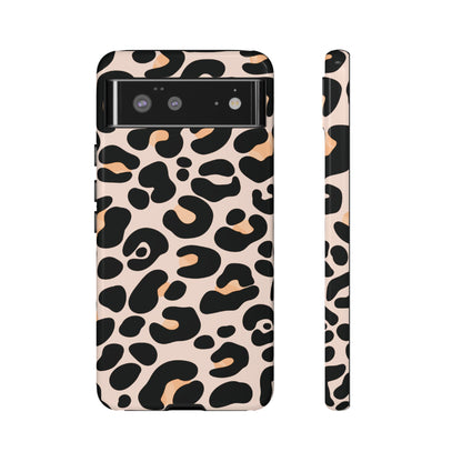Elegant Peach Leopard Print Phone Case
