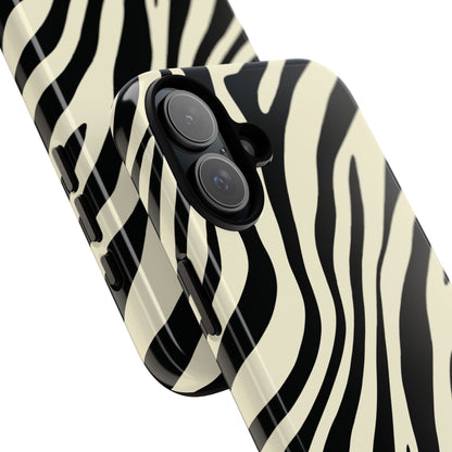 Modern Neutral Zebra Print Phone Case