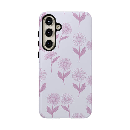 Pretty Lilac Daisy Pattern Phone Case