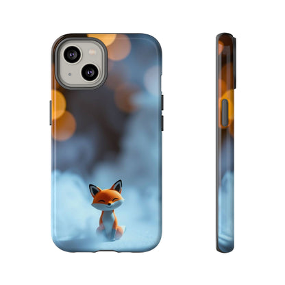 iPhone 14 / Glossy Phone Case - Cute Misty Fox Design Phone Case