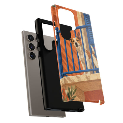 Jack Russell Terrier Balcony Busybody Phone Case - Multicolor Phone Case