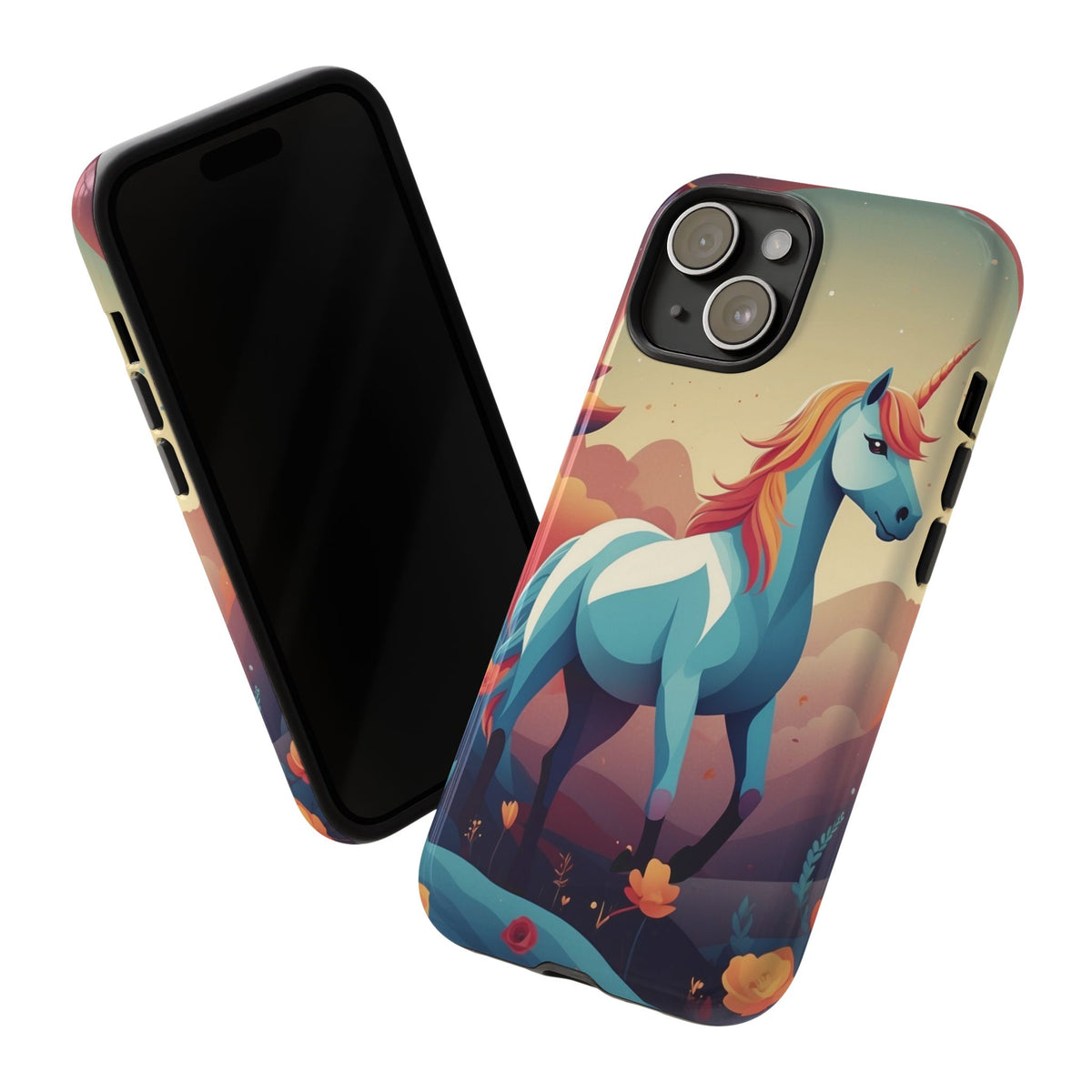 Stylised Unicorn Design Phone Case - Multicolor Phone Case
