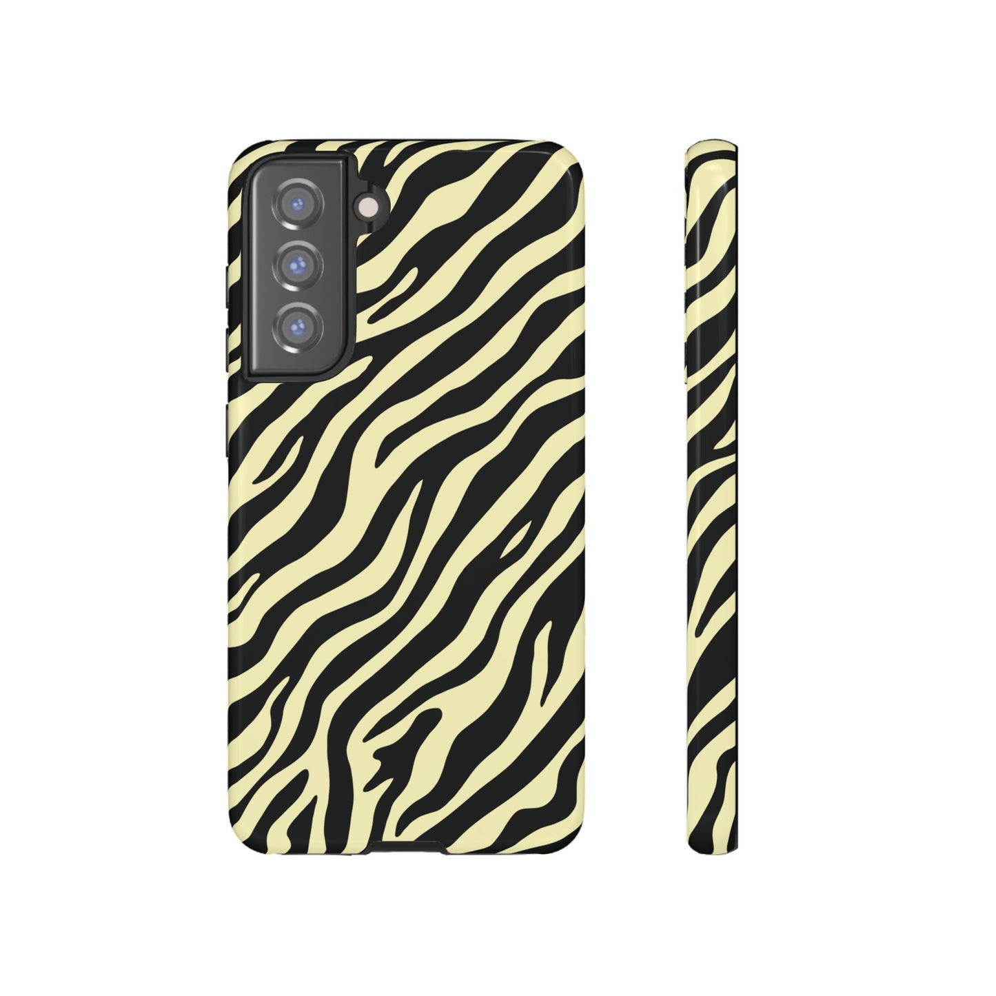 Stylish Neutral Zebra Print Phone Case